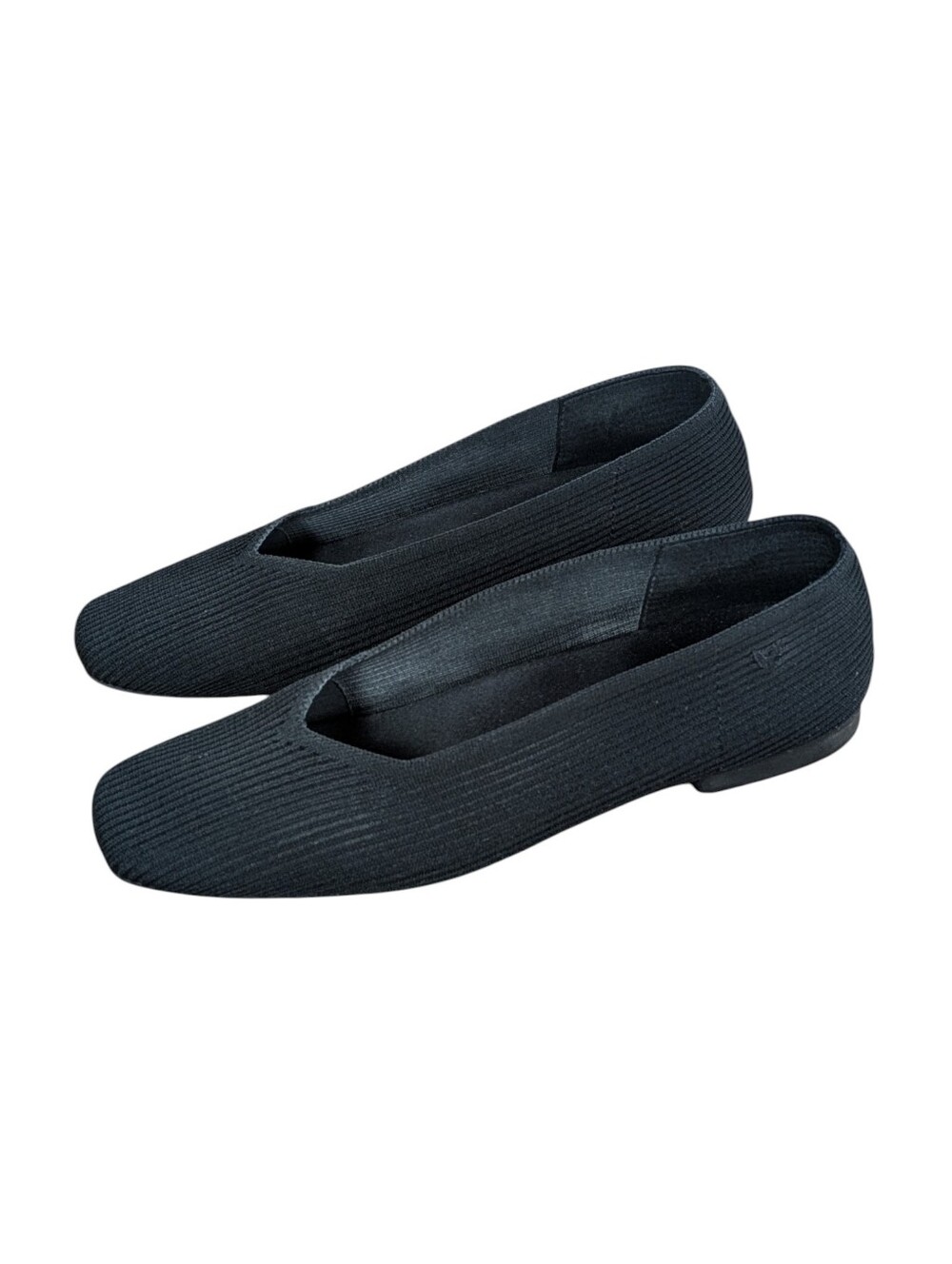 Vivaia Margot Square-Toe Black Ballet Flats Size 40 - Picture 9 of 9